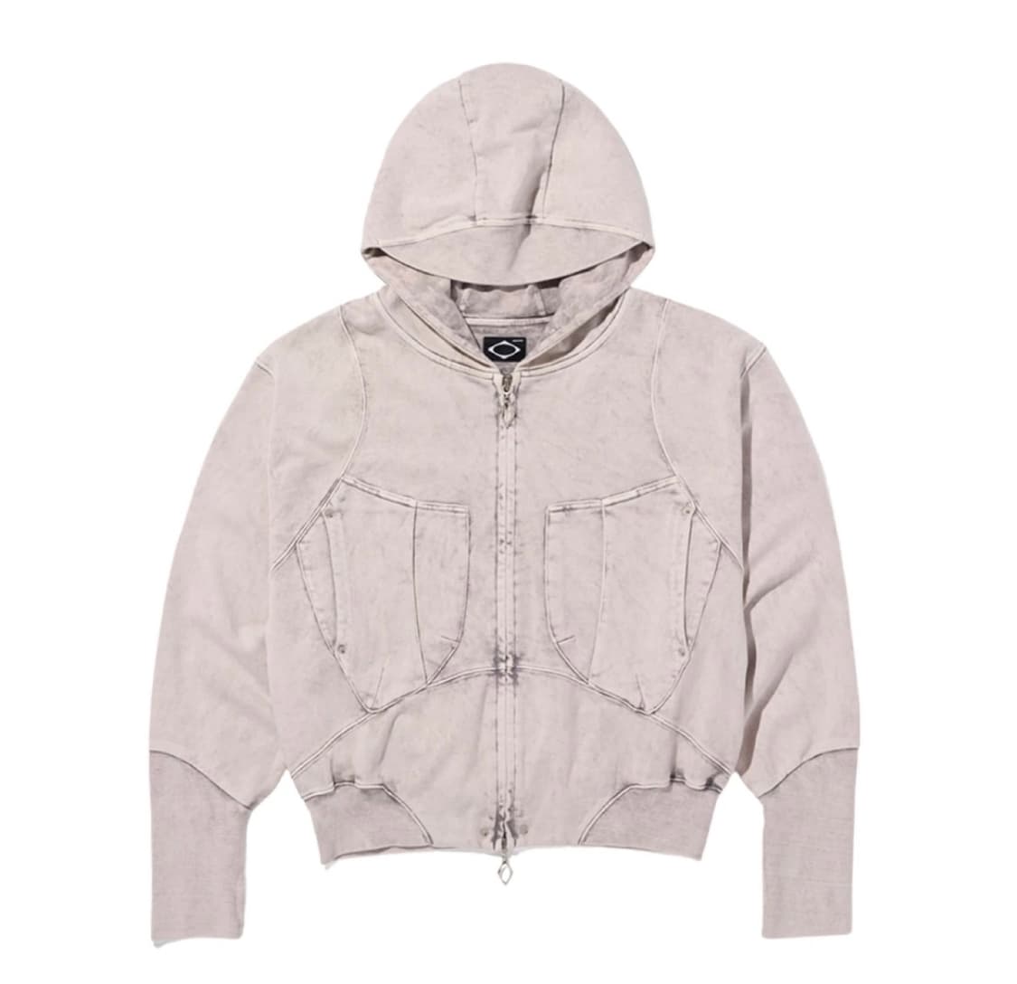 [M] 미스치프 빅 포켓 후드집업 블리치드 핑크 상품이미지1