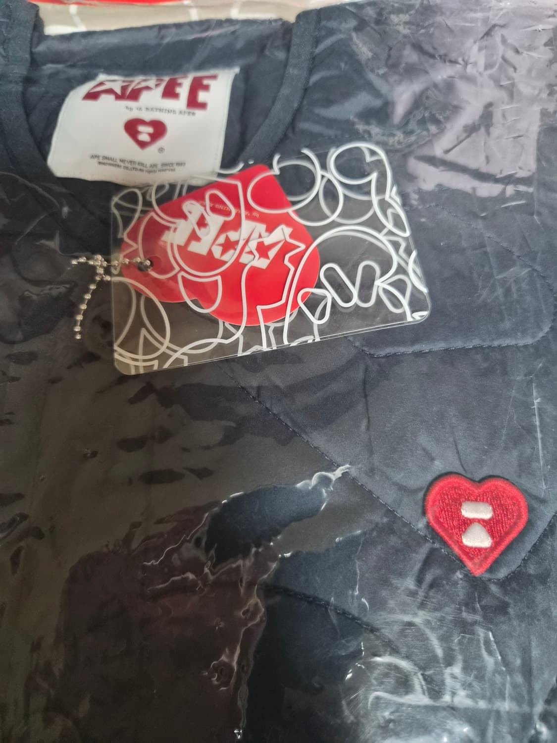 베이프 여성용 에이피 라인 퀼티드 자켓 상품이미지5