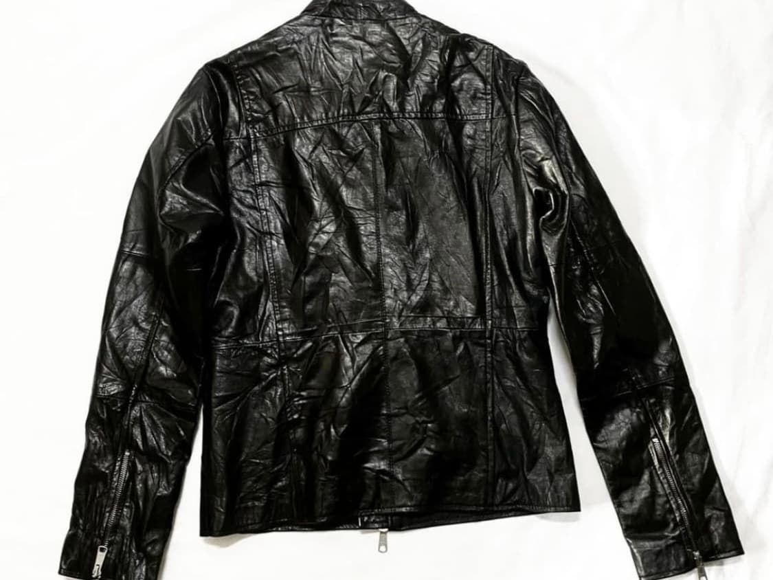 빈티지 소가죽 바이커 자켓 상품이미지2