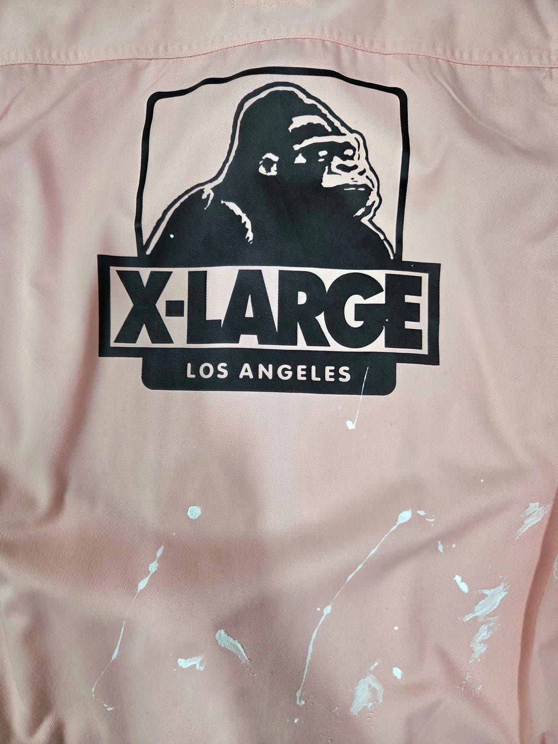 엑스라지 라이트 핑크 페인팅 커스텀 재킷 상품이미지7