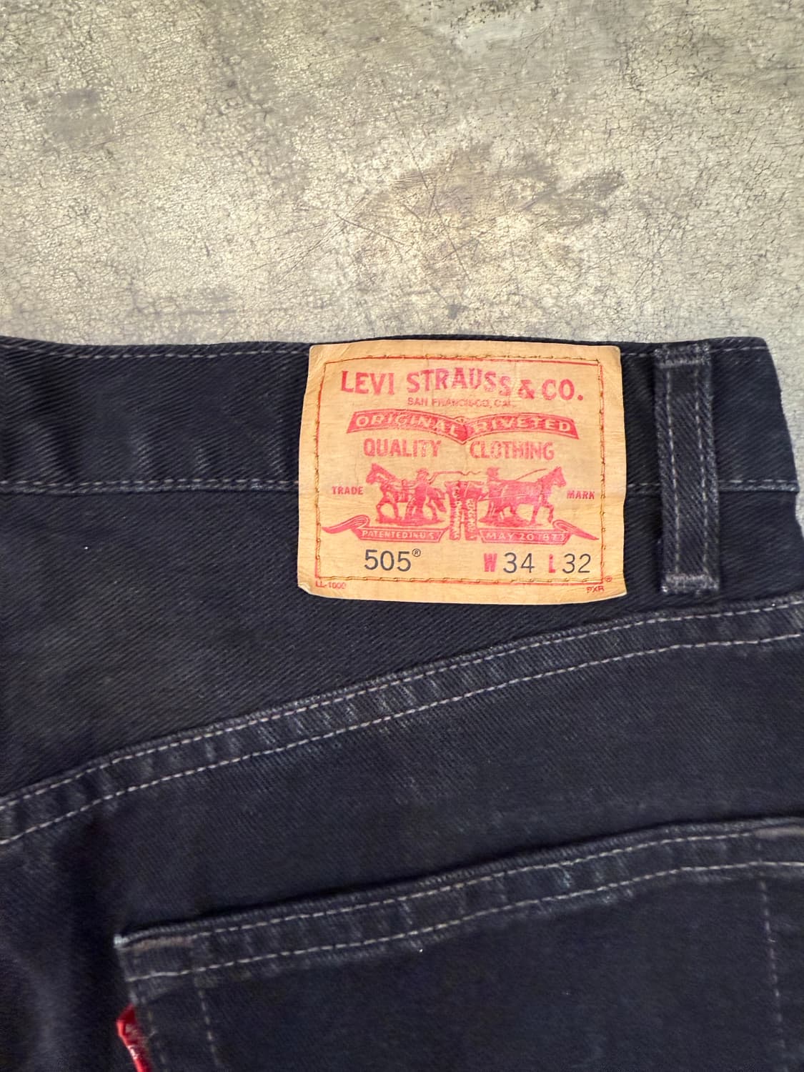 리바이스 흑청 34(505) 상품이미지6