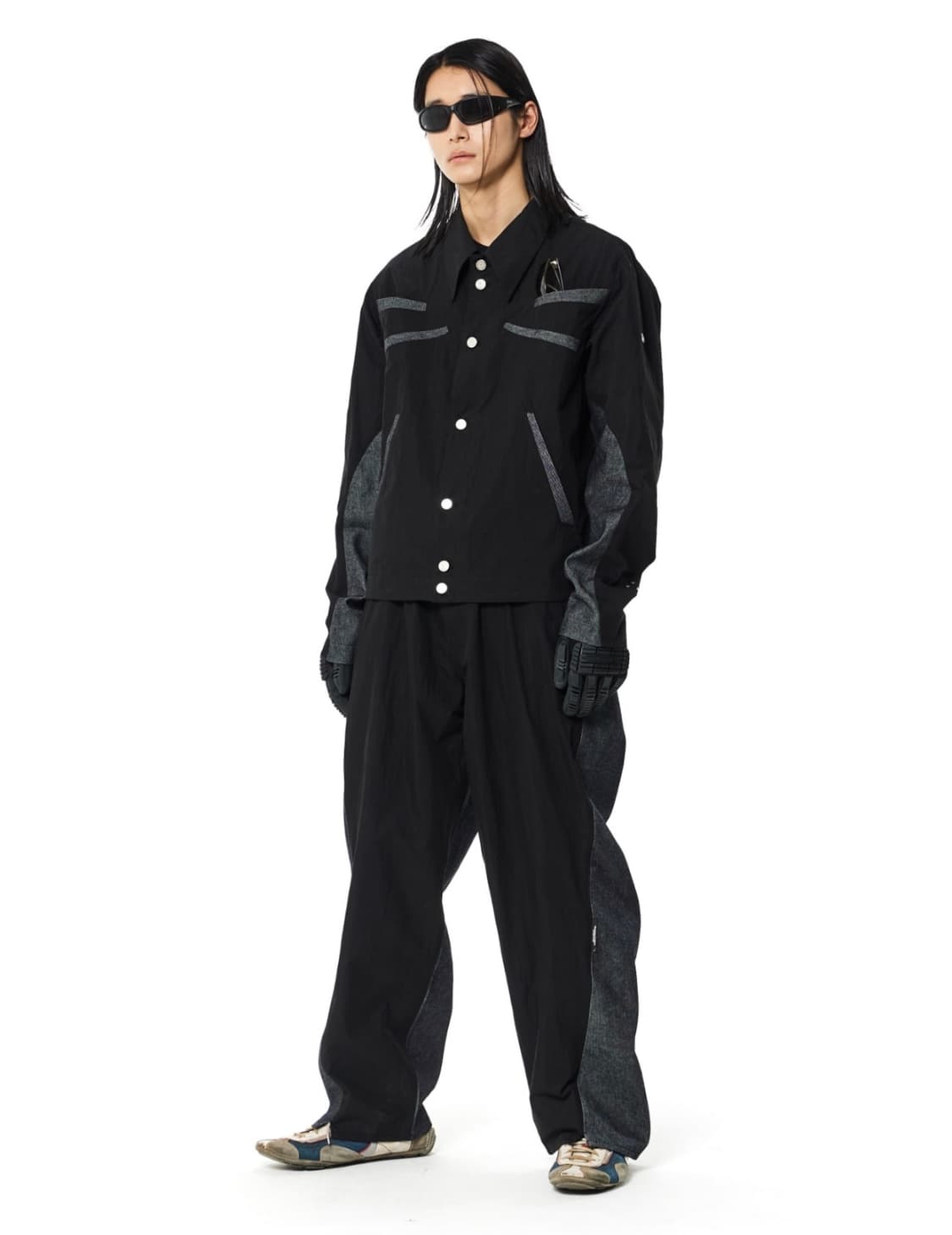 새상품)오프닝프로젝트 웨이브믹스트러커 자켓 wave mix trucker 상품이미지2