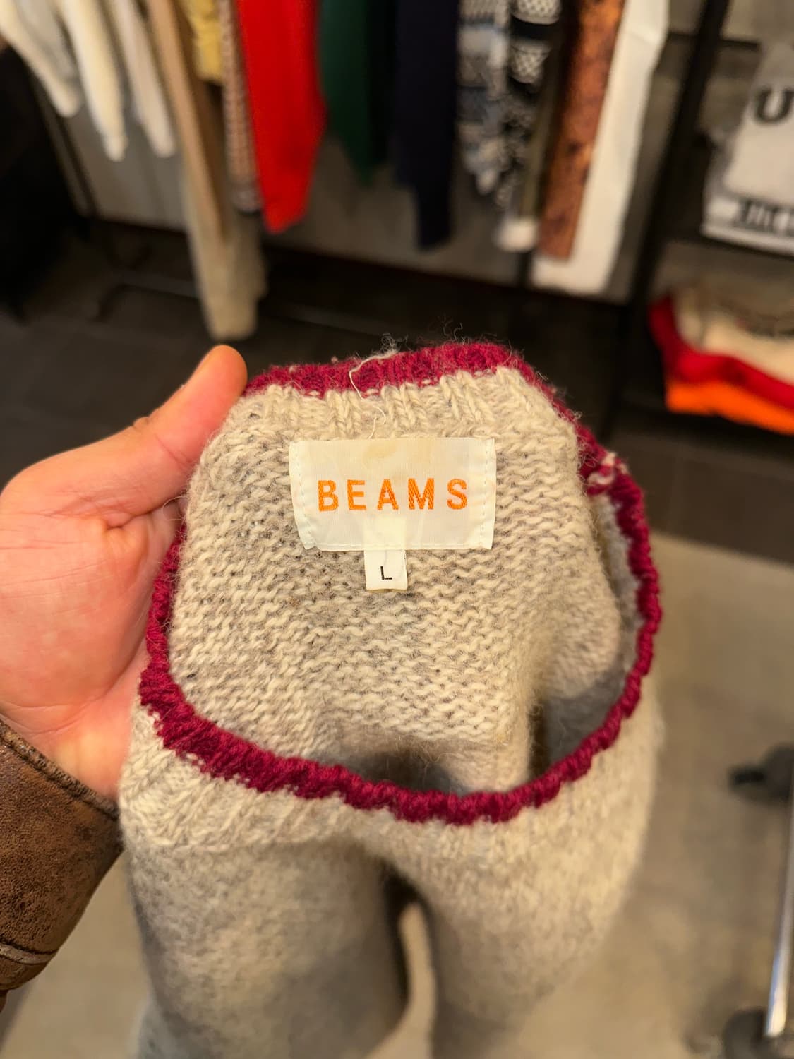 Old Beams wool line detail knitwear  상품이미지10