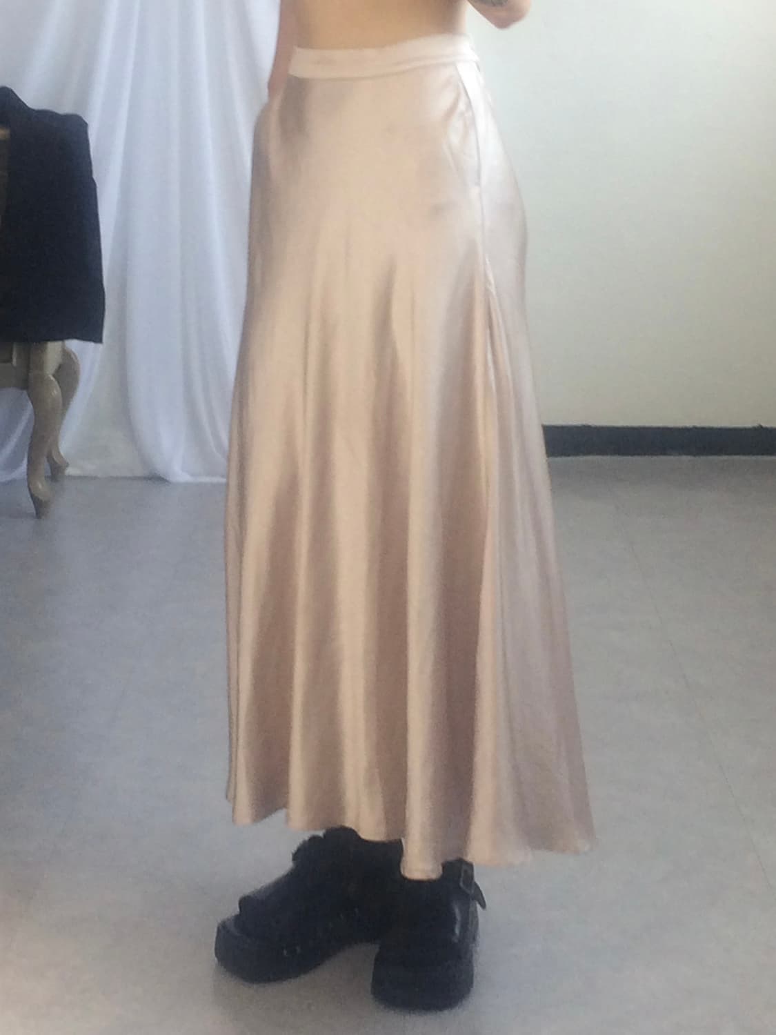 Glossy long skirt 상품이미지7