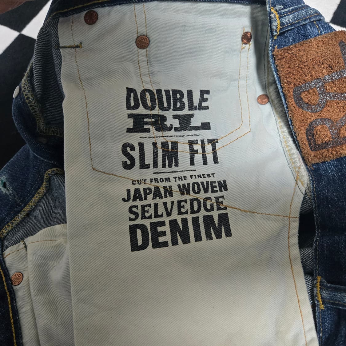 32x28 RRL 더블알엘 슬림핏 재팬 셀비지 데님 상품이미지3
