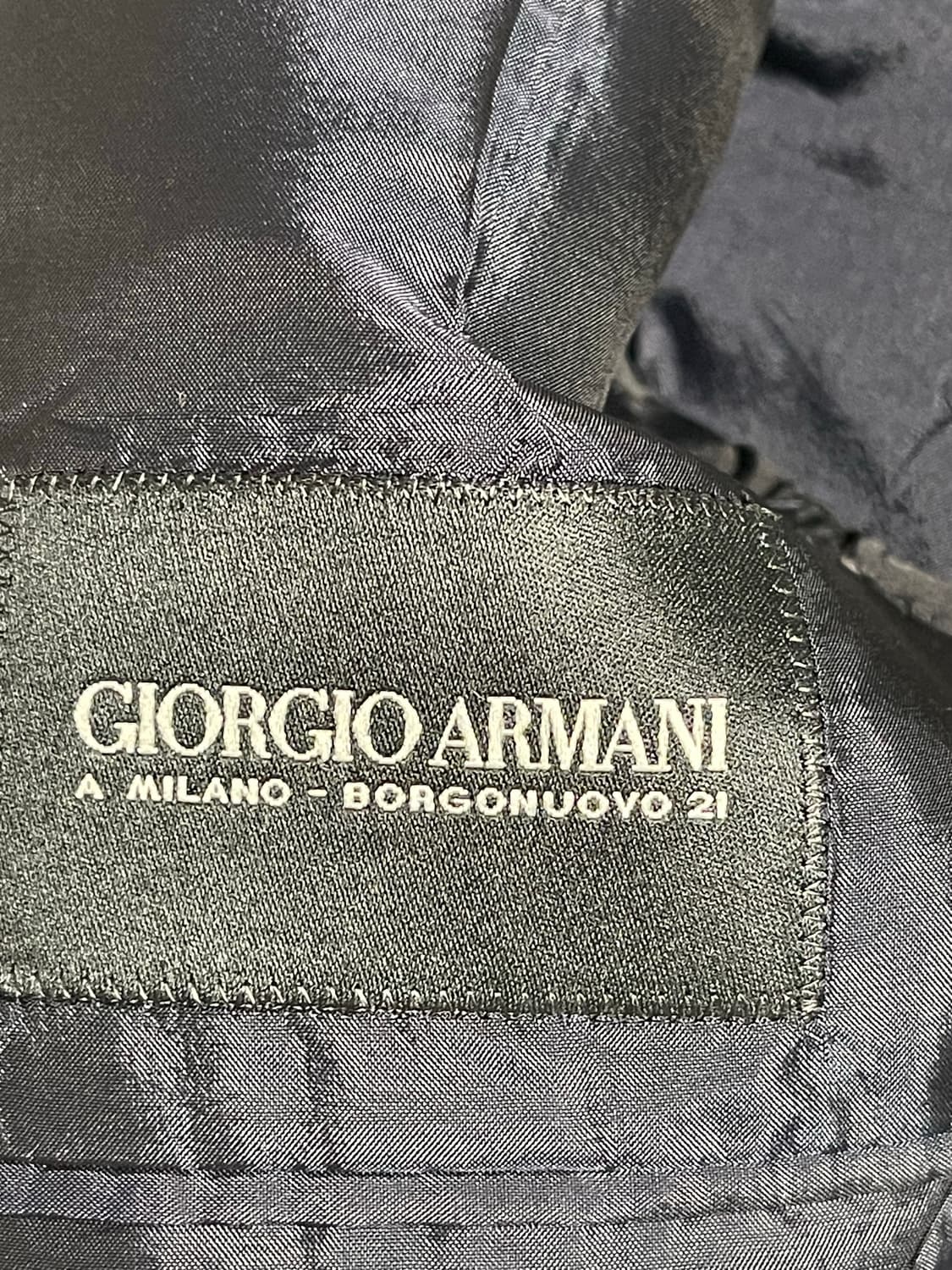빈티지 90s후반 조르지오 아르마니 메인라인  수트 자켓 블랙50 상품이미지8