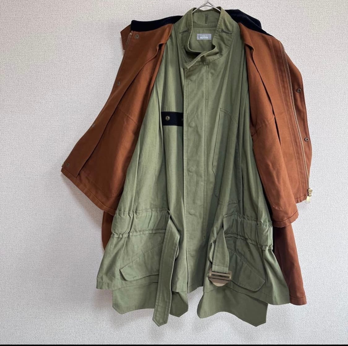 kolor beacon 20aw 레이어드 도킹 자켓 상품이미지5