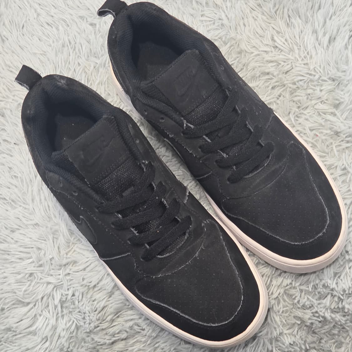 7w-16:나이키 코트 보로우 로우 블랙 스웨이드 26.5cm 상품이미지5