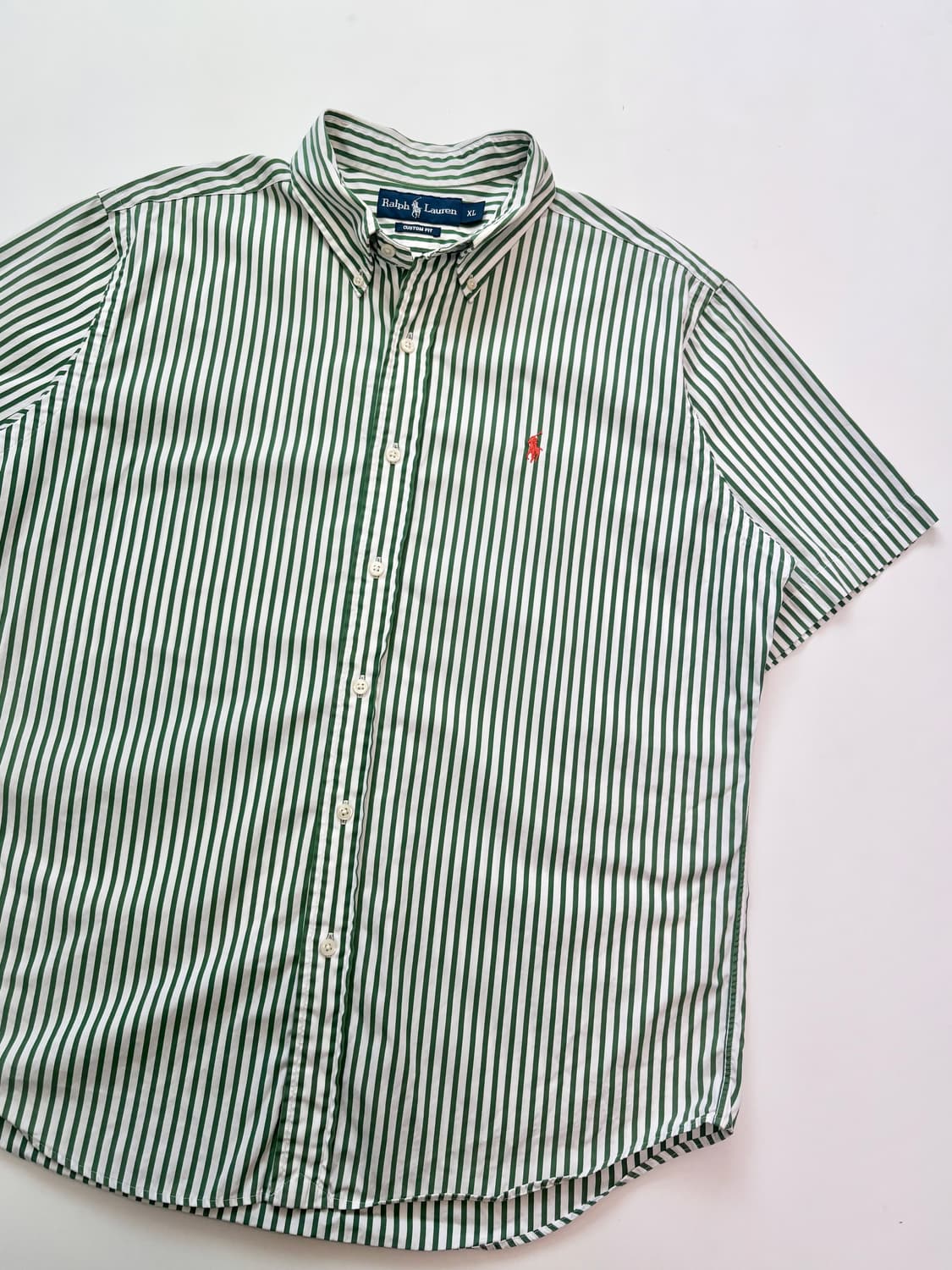 Polo by RalphLauren 폴로 그린 스트라이프 반팔 셔츠 상품이미지5
