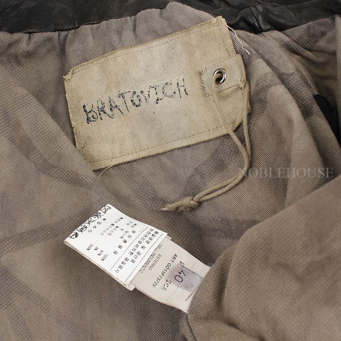 브라토비치 다크그레이 램스킨 라이더 자켓(40) 상품이미지5