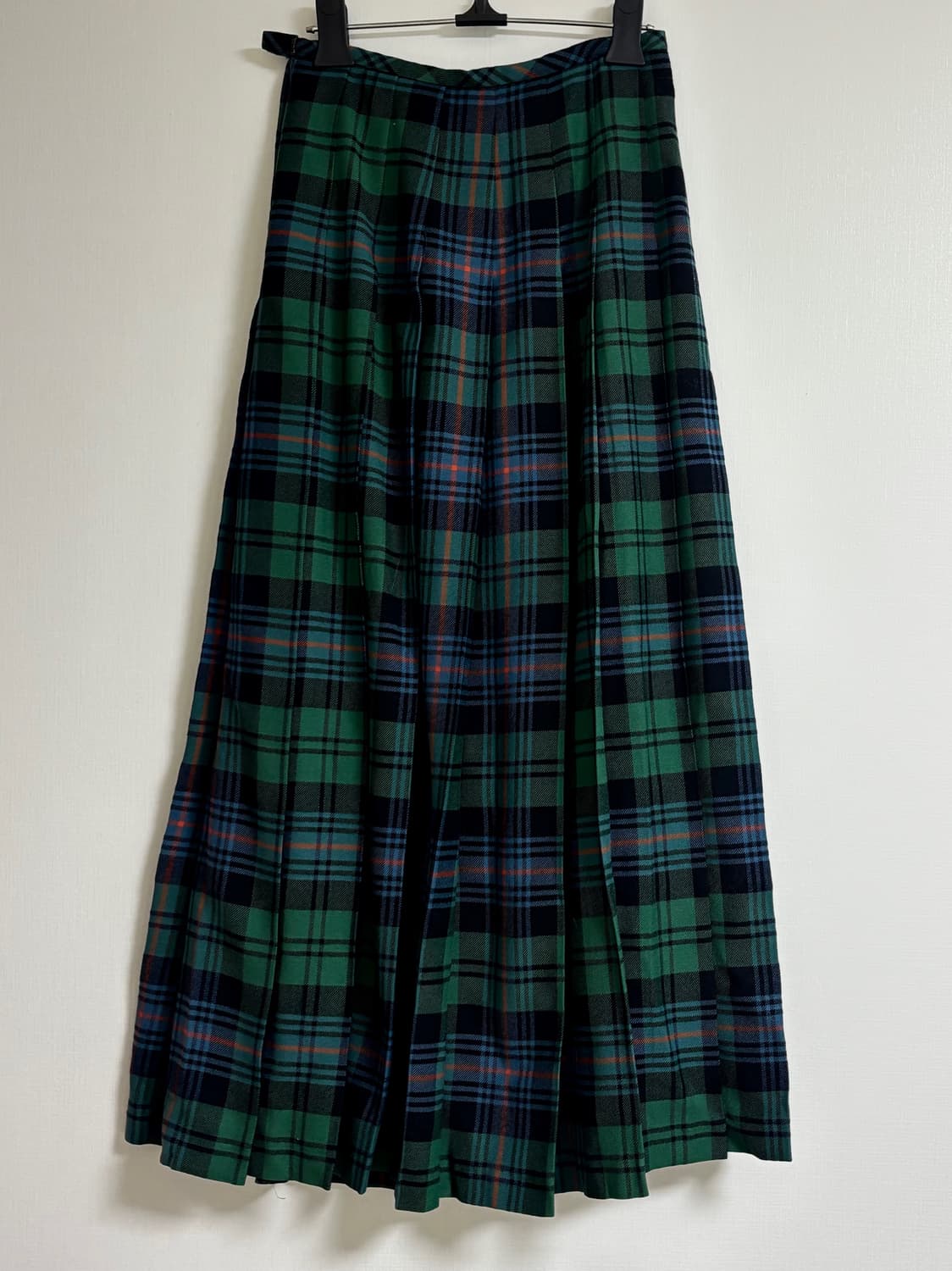 꼼데가르송 로브 드 샹브르 울 체크 플리츠 스커트 상품이미지1