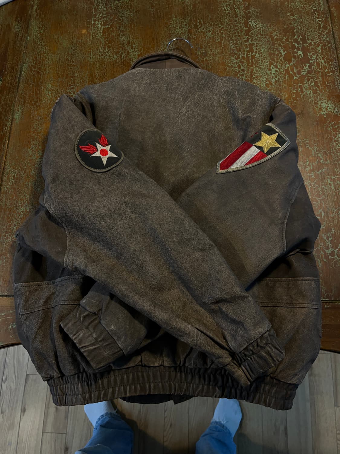 90's USA 빈티지 패치 A-2 플라이트 자켓 상품이미지9