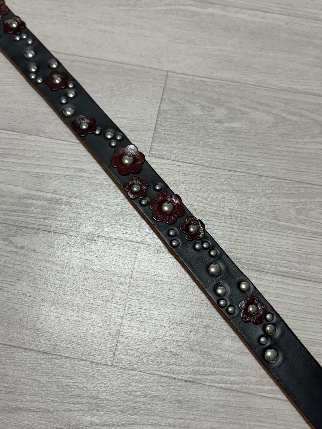 아워레가시 3CM 벨트 블랙 메도우 레더 80 상품이미지6