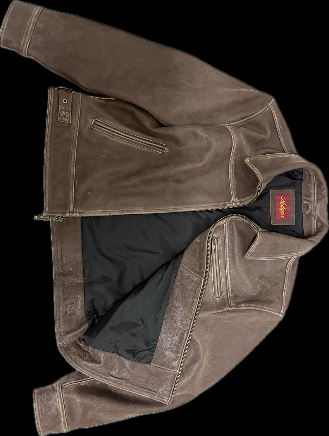 Mutimer brown leather jacket large 상품이미지4