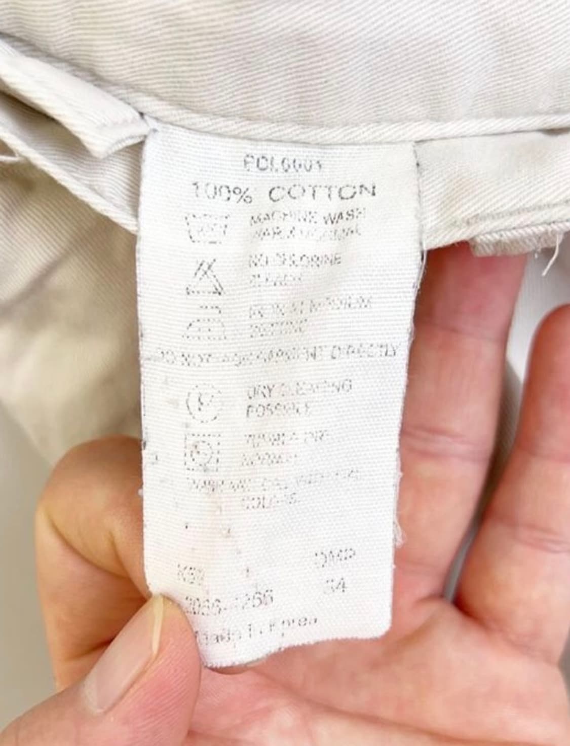 리바이스 아이보리 버뮤다 코튼 팬츠 상품이미지3