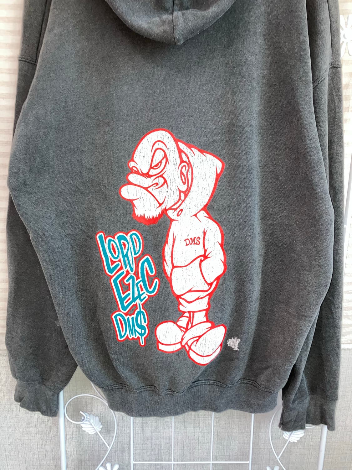 빈티지 차콜 DMS 후드티 y2k 스트릿 갸루 펑키 일본빈티지531  상품이미지3