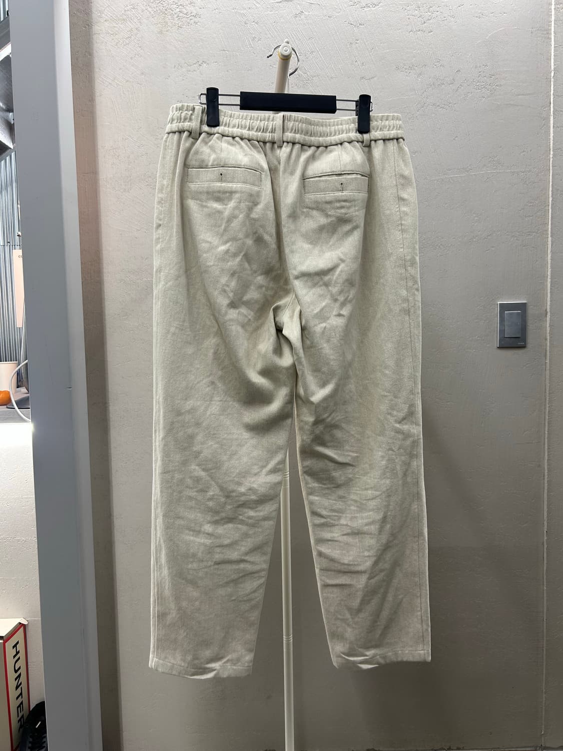 SYSTEM 시스템 테이퍼드 핏 베이지 바지 상품이미지3