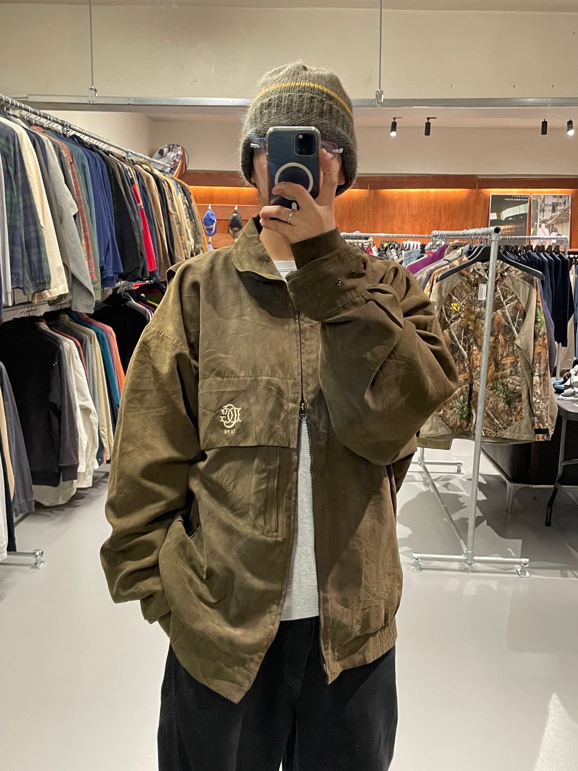 90s made in usa 블루종 자켓 상품이미지1