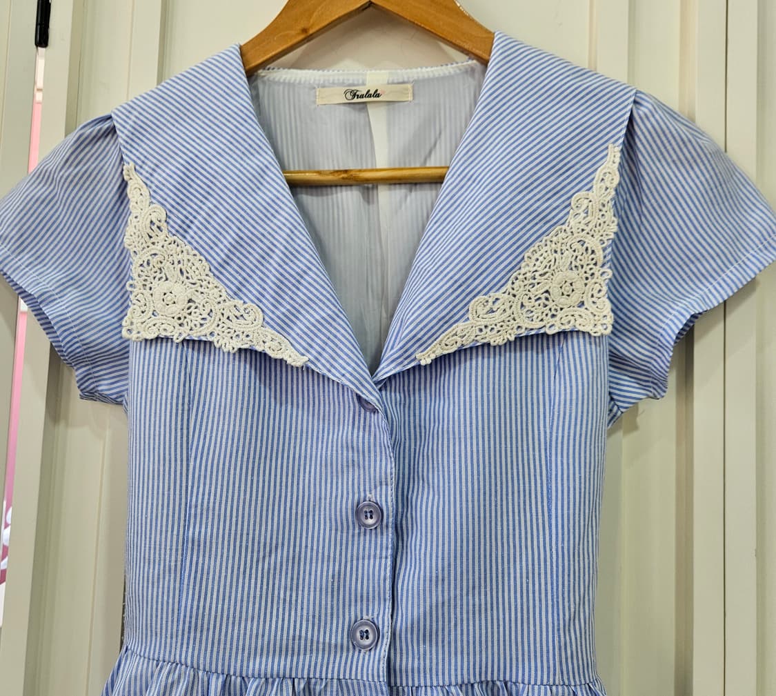 트랄라라(Tralala) 세일러카라 스트라이프 원피스 상품이미지2