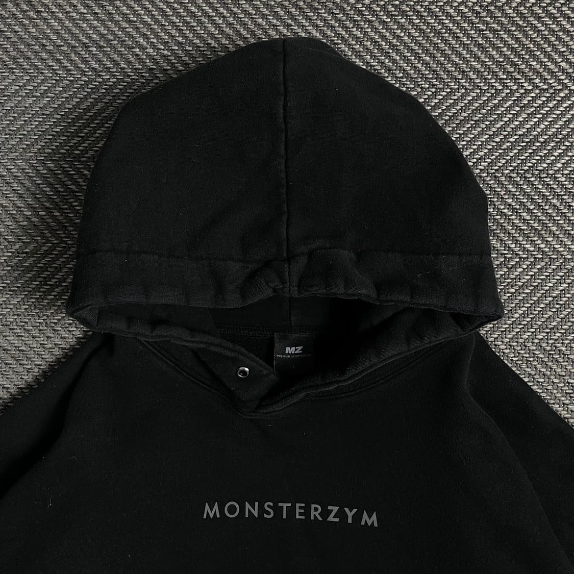 몬스터짐 빅로고 올림피아 박시핏 후드 티셔츠 블랙y 4910 상품이미지6