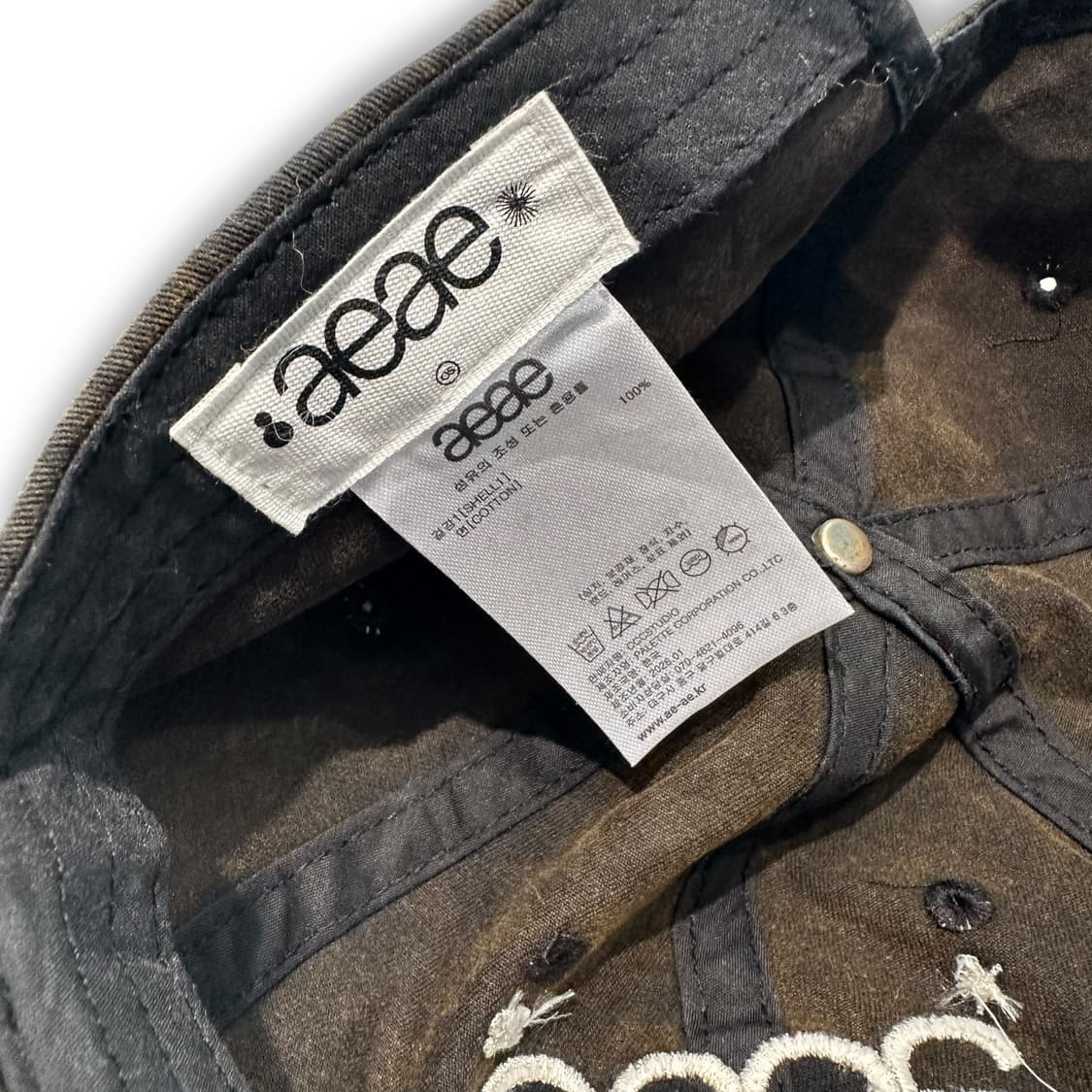 aeae 더티워싱 볼캡 상품이미지4