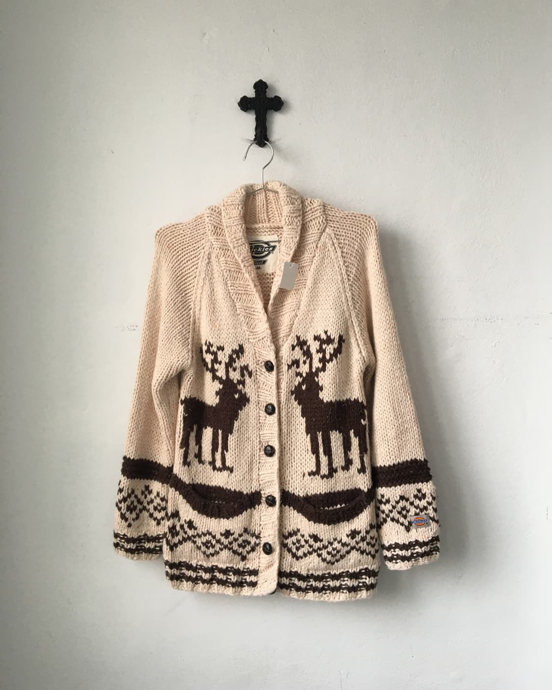 Dickies Nordic pattern knit cardigan 상품이미지2