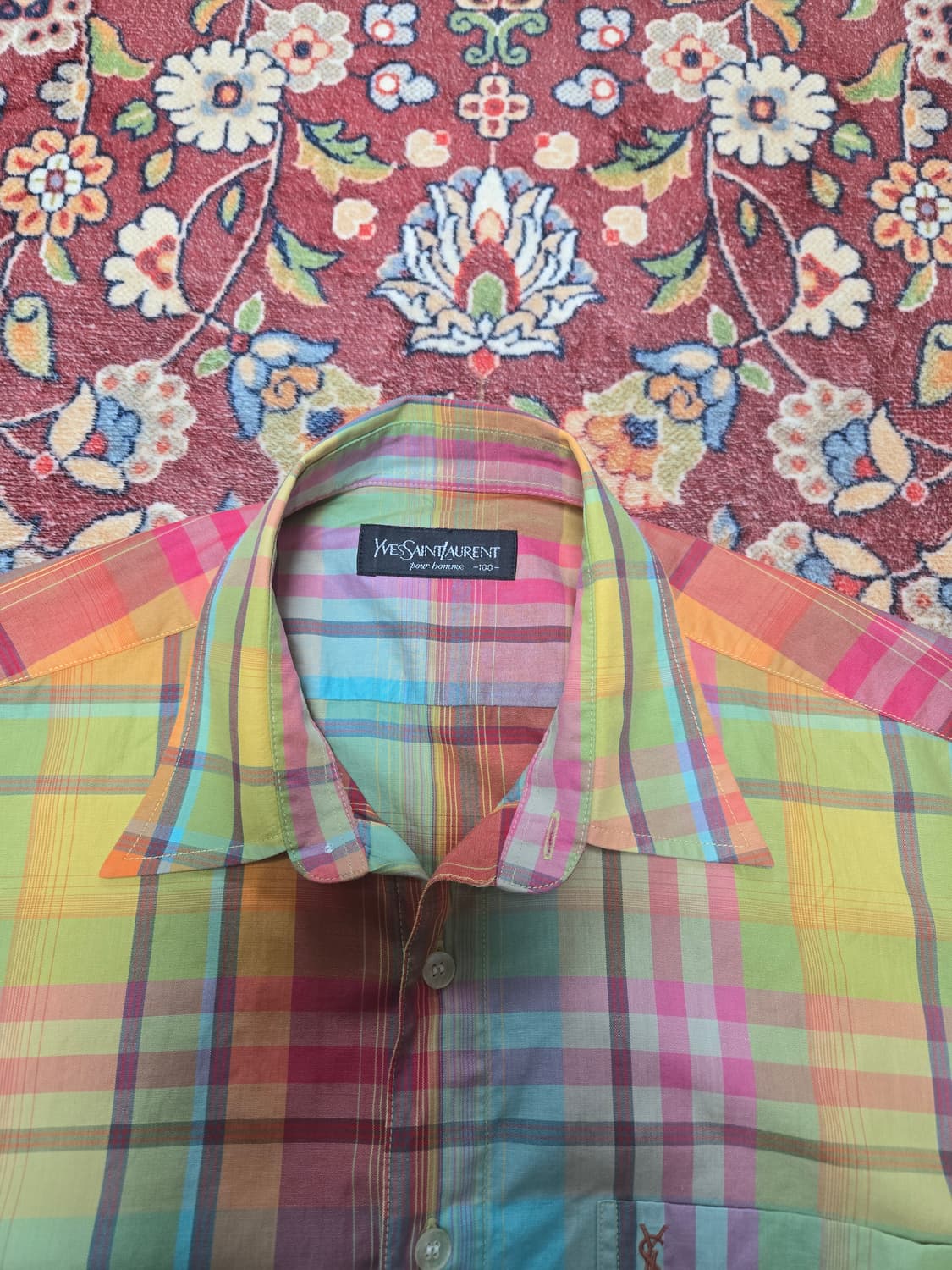 Yves Saint Laurent 2002 Multi-Color 체크셔츠 상품이미지3