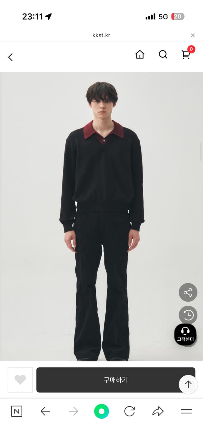 레이어드 카라 브이넥 블랙 판매합니다. 상품이미지2