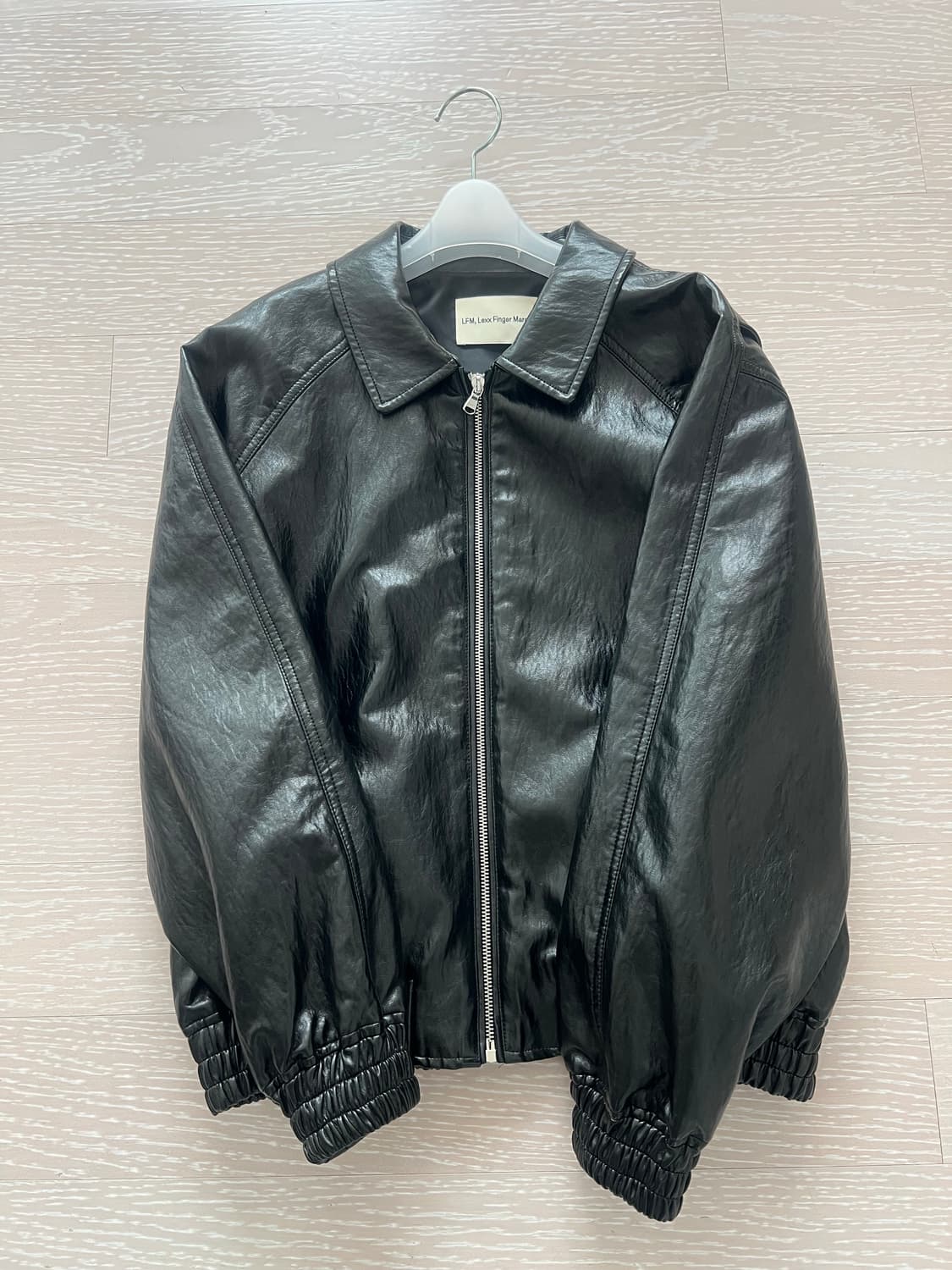 (LFM) FAKE LEATHER BOMBER JACKET 상품이미지3