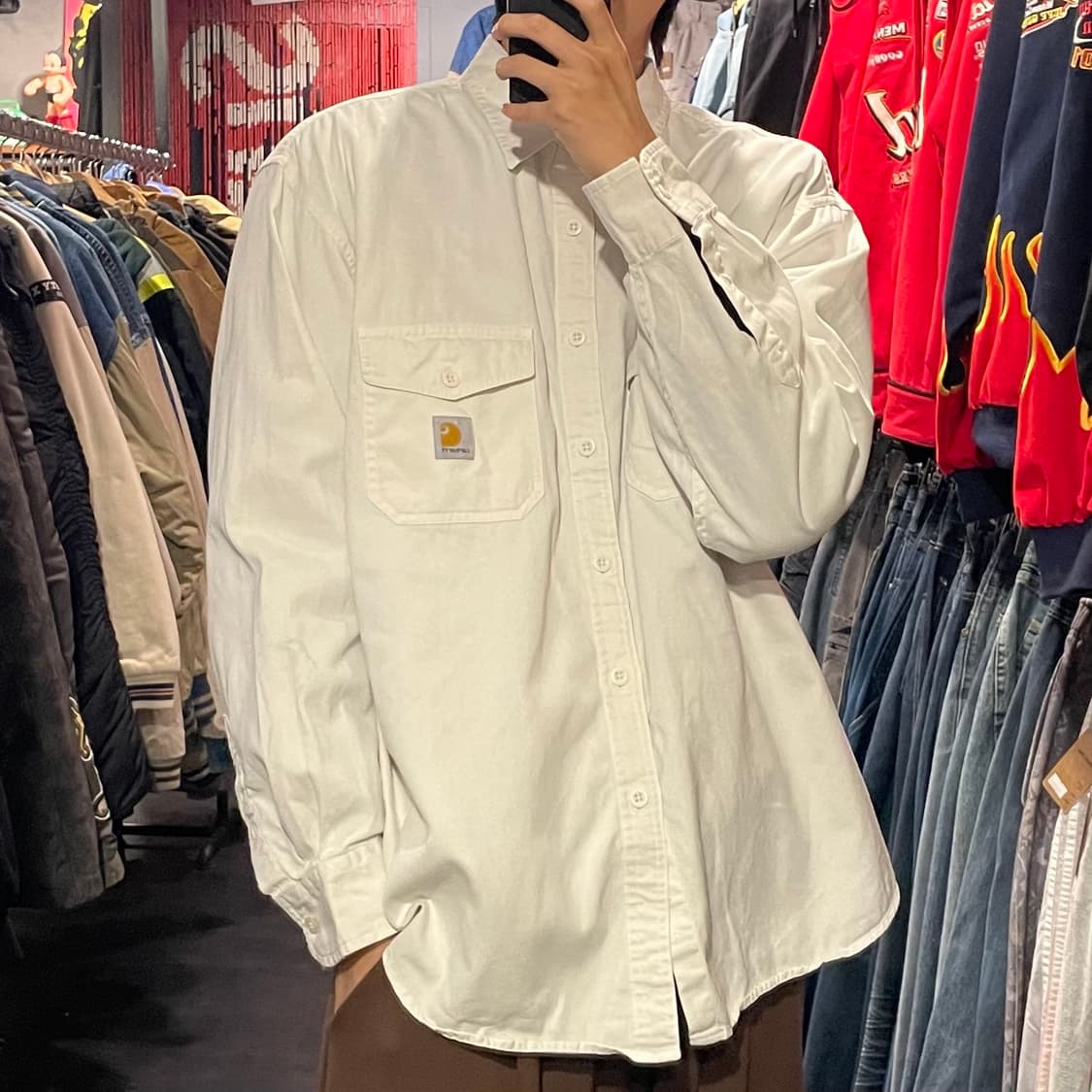 [IM] carhartt 칼하트 화이트 긴팔셔츠 상품이미지4