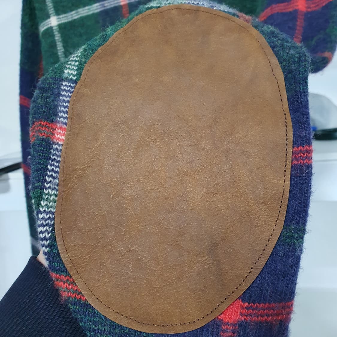 폴로니트 폴로 랄프로렌 엘보패치 메리노 울 램스울 숄카라 헌팅 니트 상품이미지7