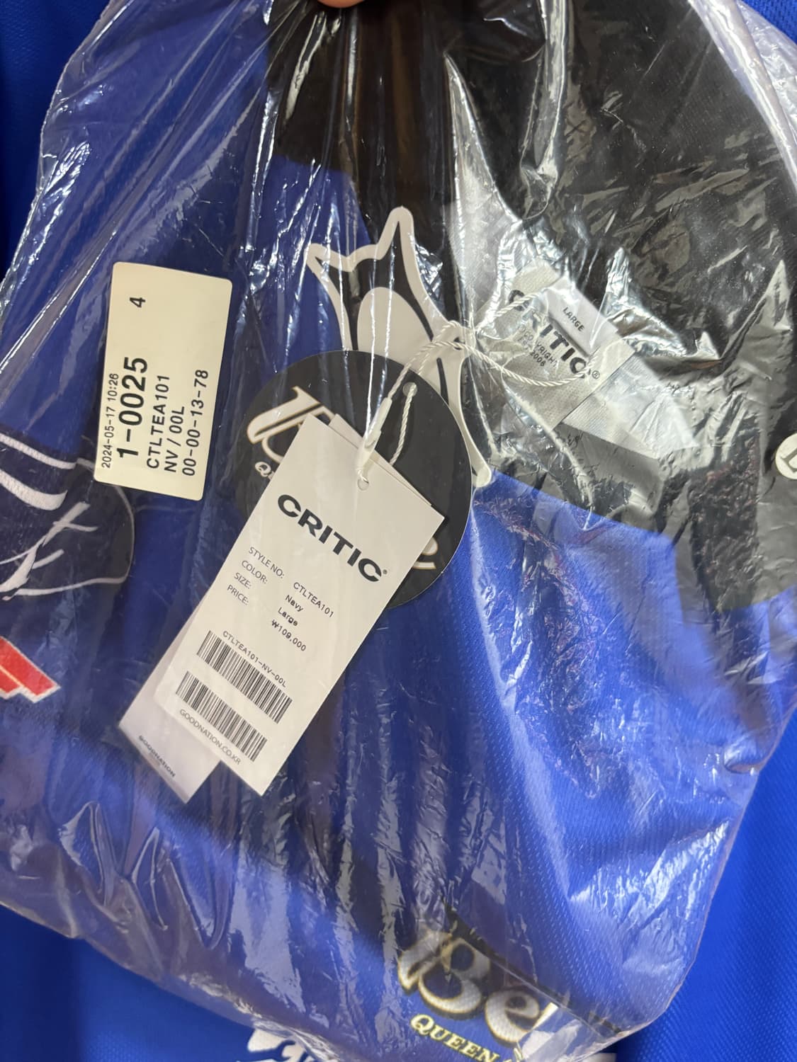 크리틱 베베 긴팔티 L(새제품) 상품이미지2