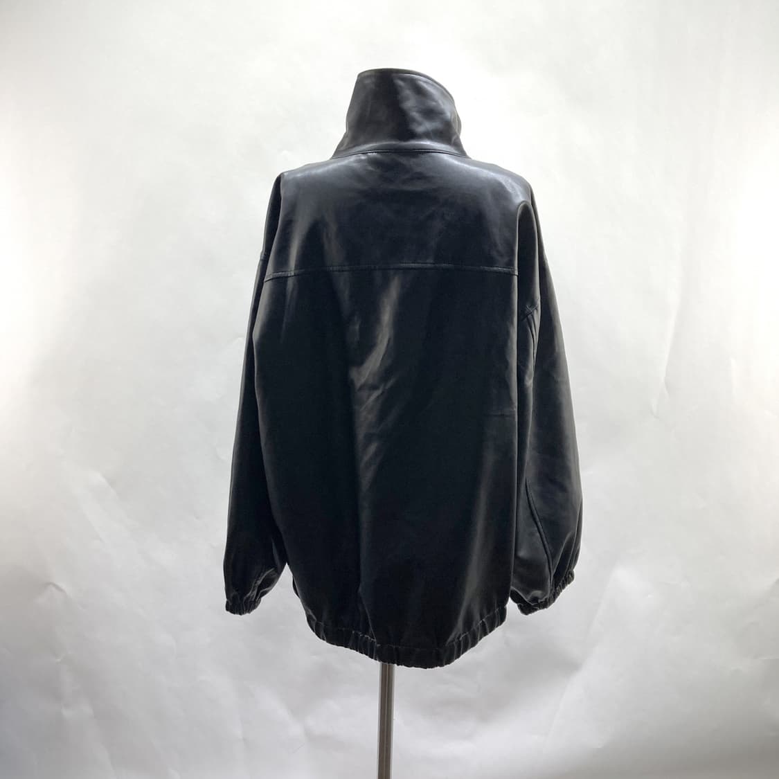 FRIFUL 여성 오버핏 레더자켓 블랙 XL  상품이미지3