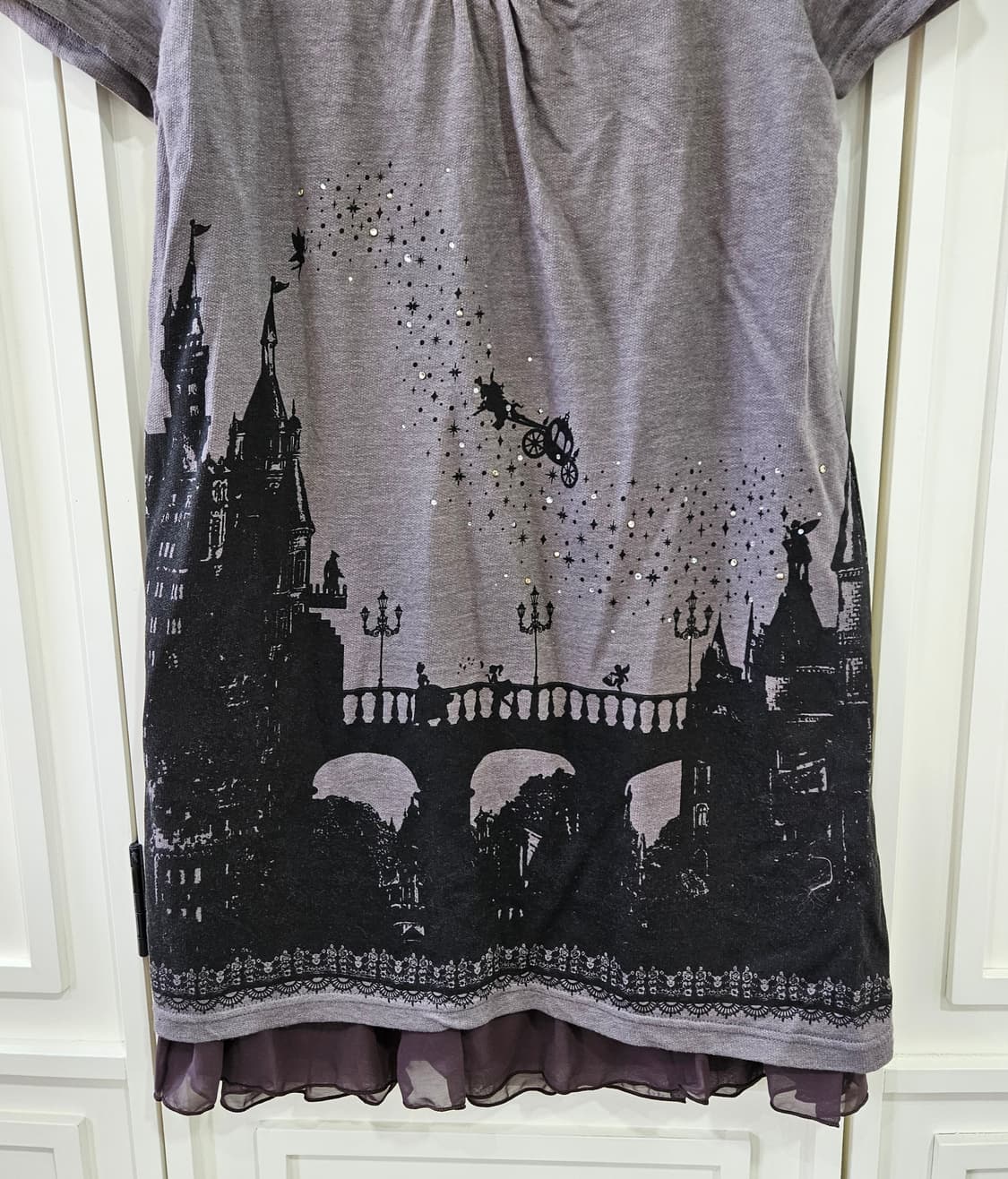 Axes Femme 페어리 프린팅 레이어드 원피스 상품이미지4