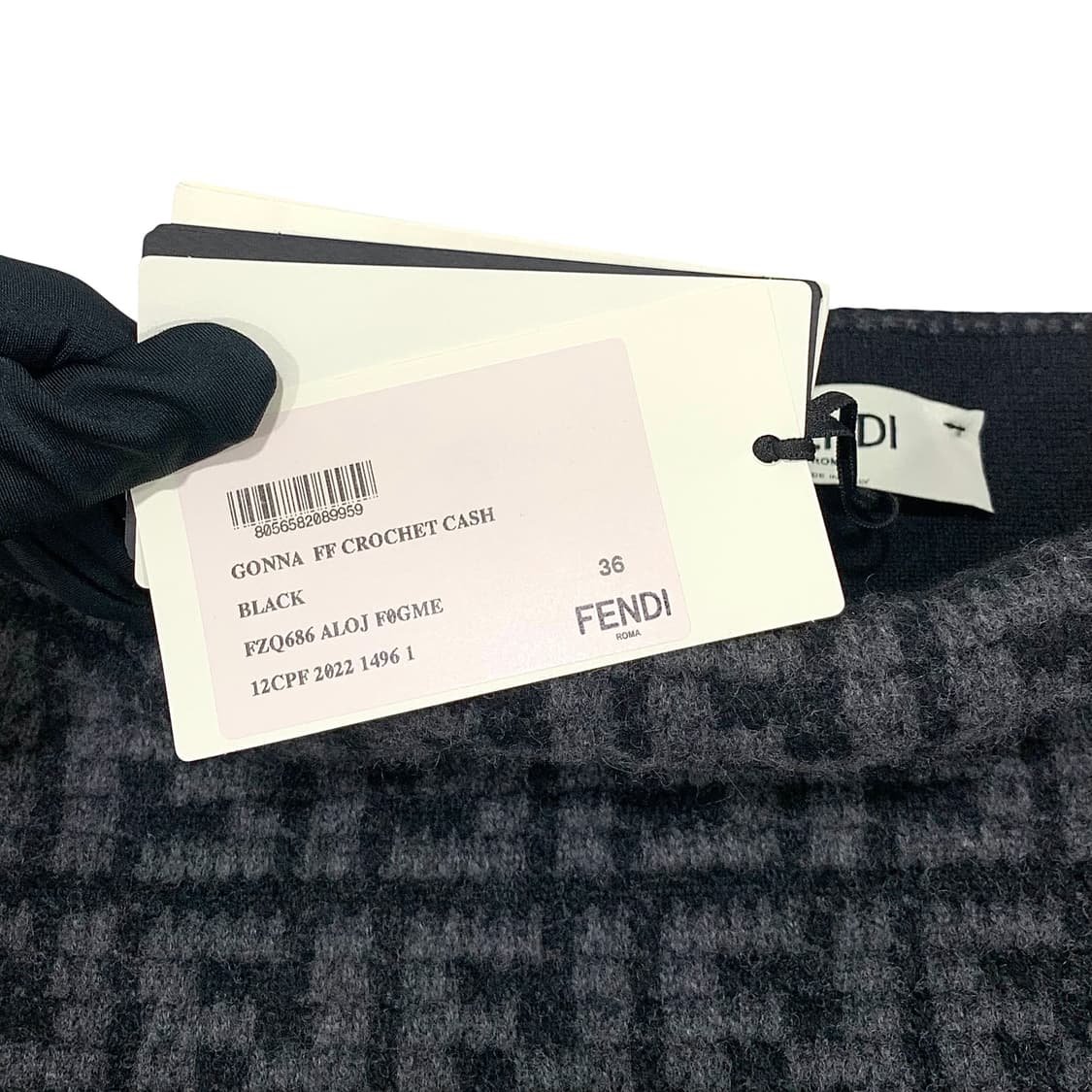 펜디 FF크로쉐 캐시미어 니트 밴딩 스커트 상품이미지3