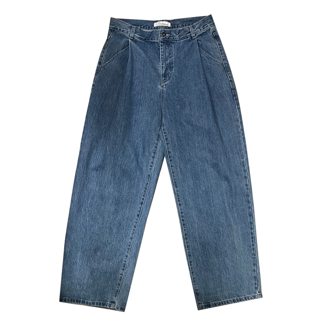 비슬로우 DEEP ONE TUCK FADED 와이드 데님 팬츠 32 상품이미지2