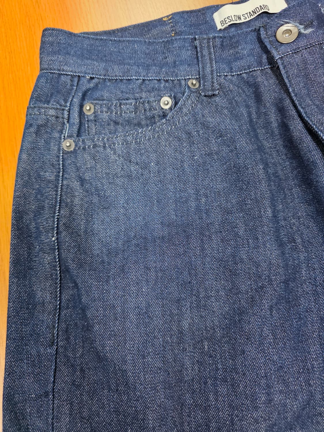 비슬로우 인디고 데님 팬츠 진청 바지 상품이미지3