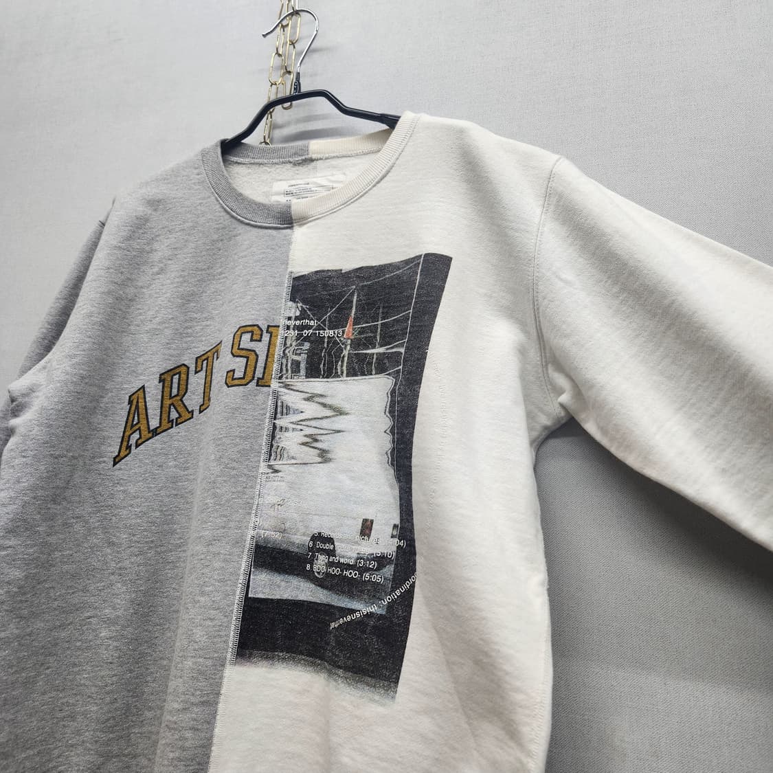 디스이즈네버댓 하프앤하프 디자인 빈티지 맨투맨 M(XL) 상품이미지3