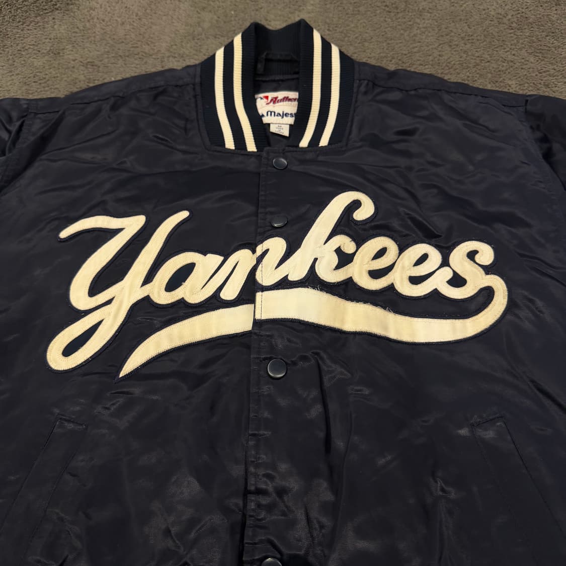 [ 정품/M ] 마제스틱 뉴욕양키스 스타디움 바시티 자켓 상품이미지7