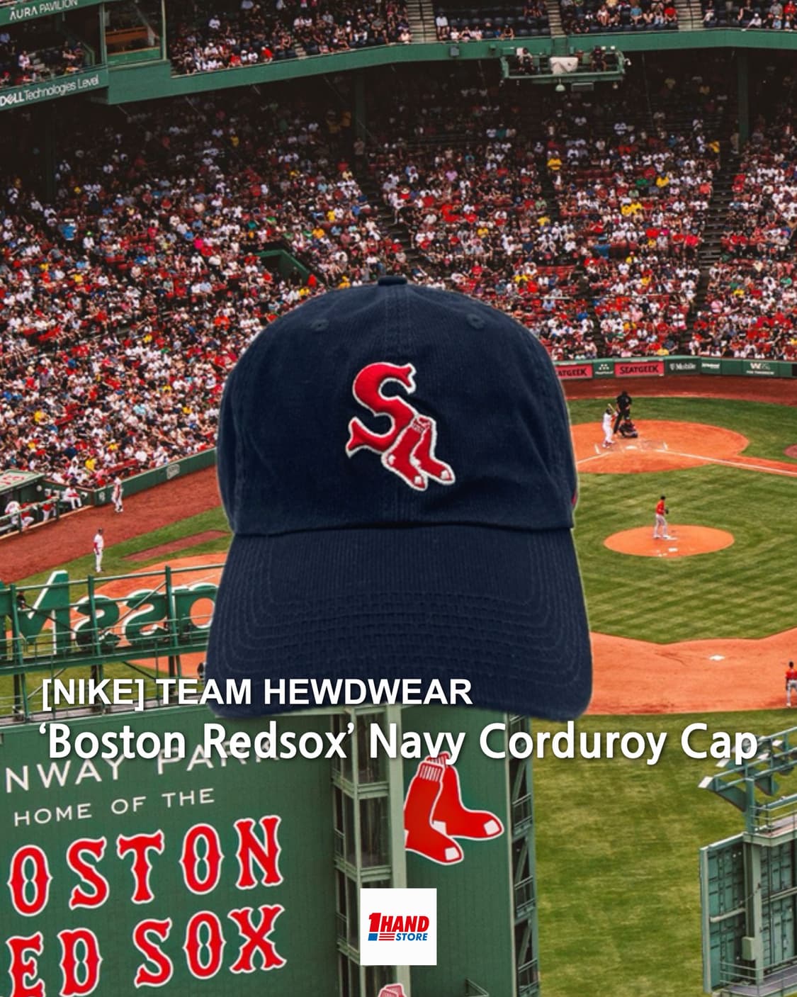 나이키 네이비 모자 NIKE MLB 보스톤 레드삭스 코듀로이 볼캡 상품이미지1