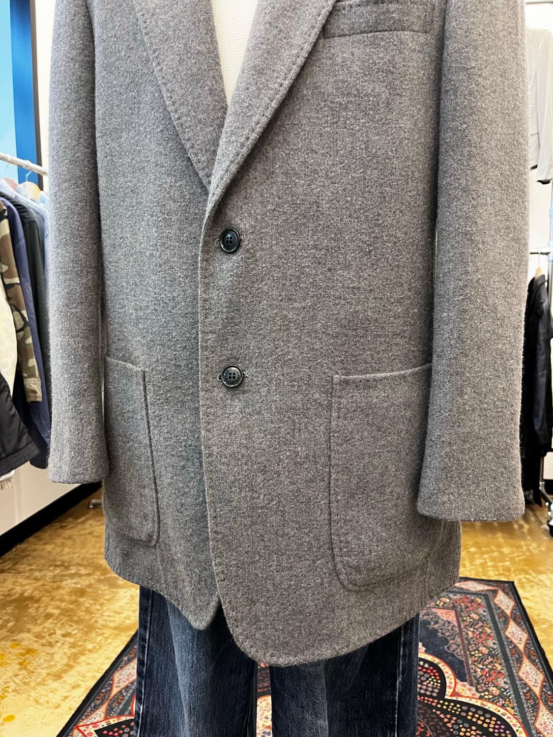 랑방 컬렉션 캐시미어 블렌드 울 테일러드 자켓 상품이미지4