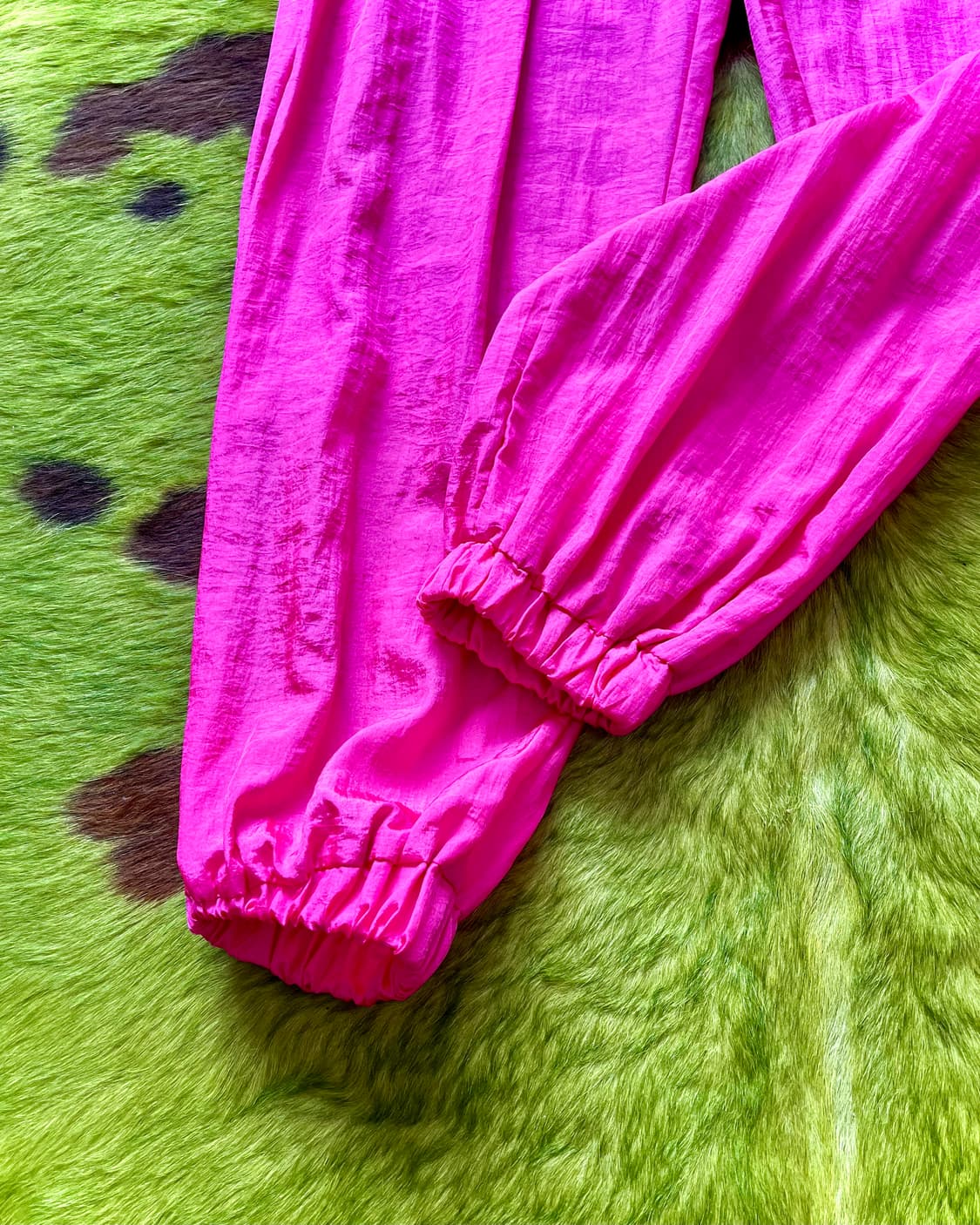 JPN Vintage Hot Pink Nylon Track Pants 상품이미지6