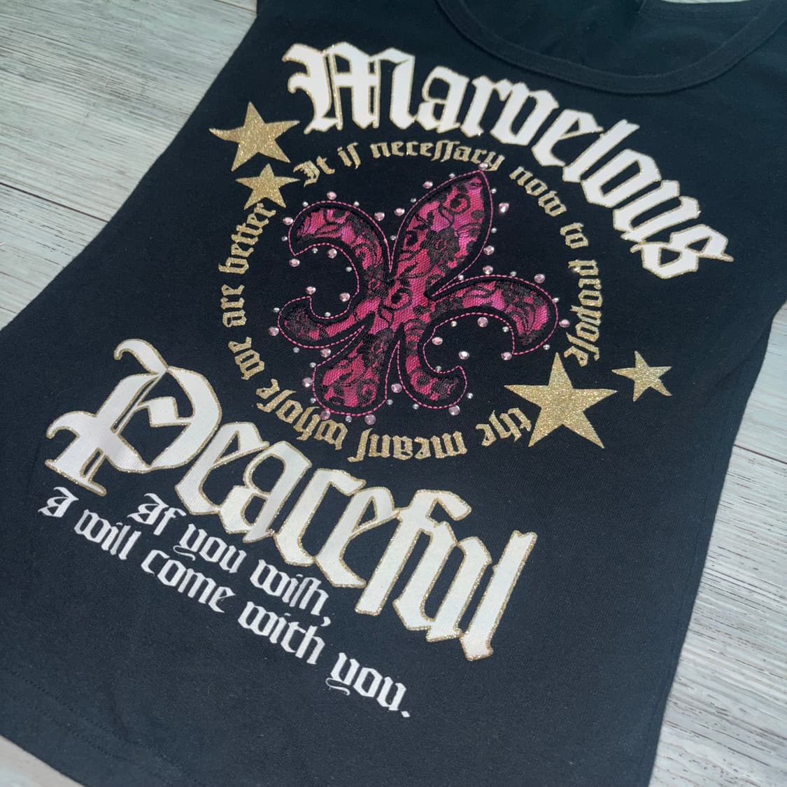 빈티지 vintage 펑크 punk 딱붙 블랙 반팔 상품이미지2