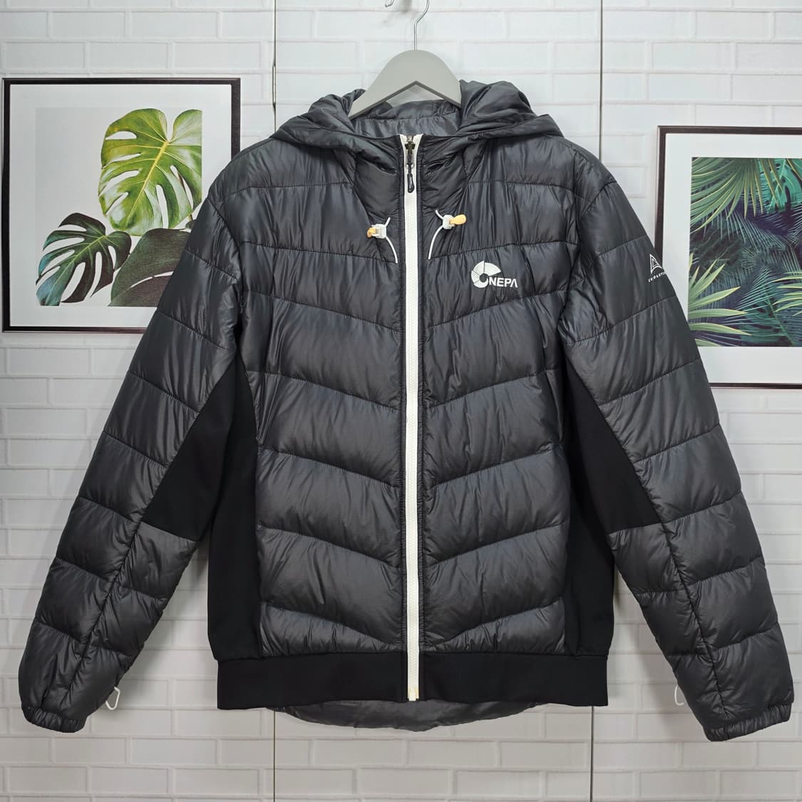 네파 거위털 후드 패딩 자켓 점퍼 집업 XL 105사이즈 새상품급 상품이미지2