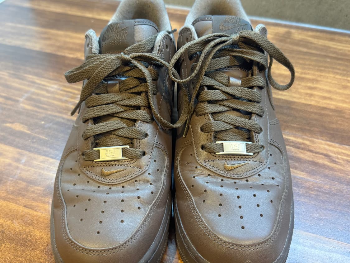 [270] 나이키 x 슈프림 에어포스 1 로우 바로크 브라운 (A급/뉴욕 상품이미지3