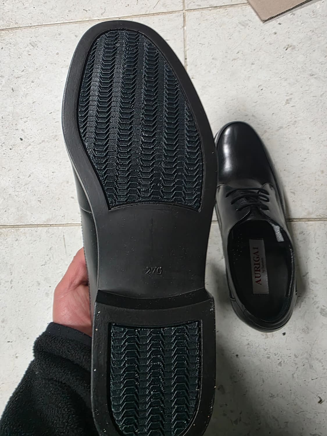AURIGA 남성 구두 270 블랙 새상품 상품이미지4
