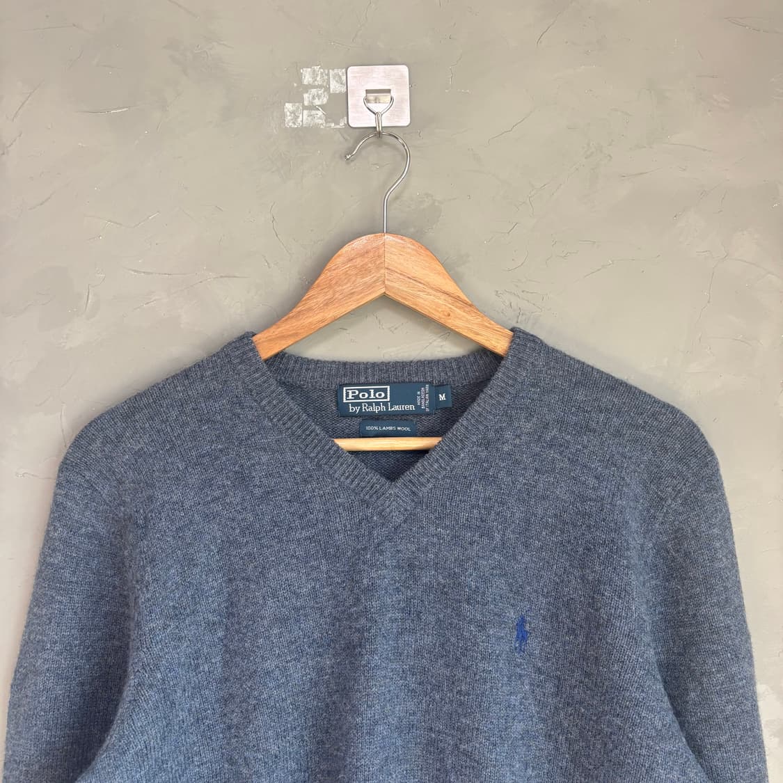 폴로 랄프로렌 램스울 니트 블루 상품이미지2
