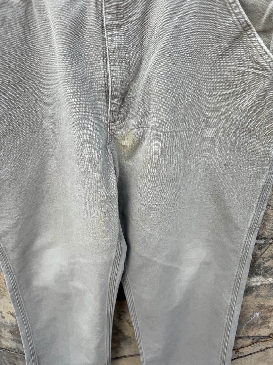 칼하트 빈티지 b11 des 싱글니 카펜터 워크 팬츠 그레이 상품이미지5