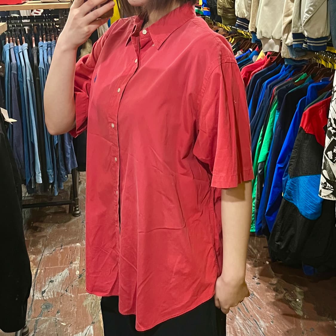 [HI] 폴로 반팔 셔츠 레드 상품이미지4