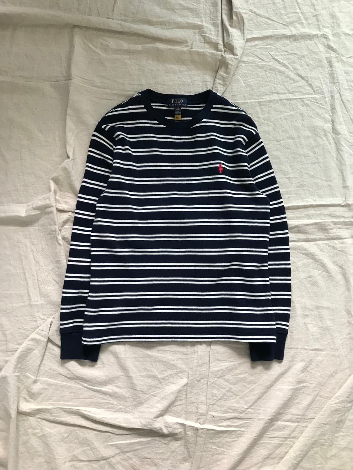 폴로 랄프로렌 QR코드택 포니로고 스트라이프 롱슬리브티  상품이미지6